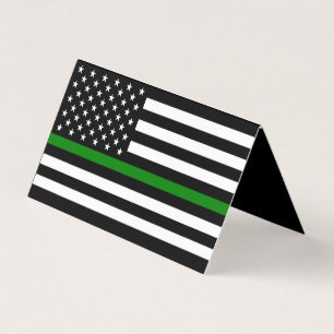 Bandeira fina da linha verde: Veteranos militares