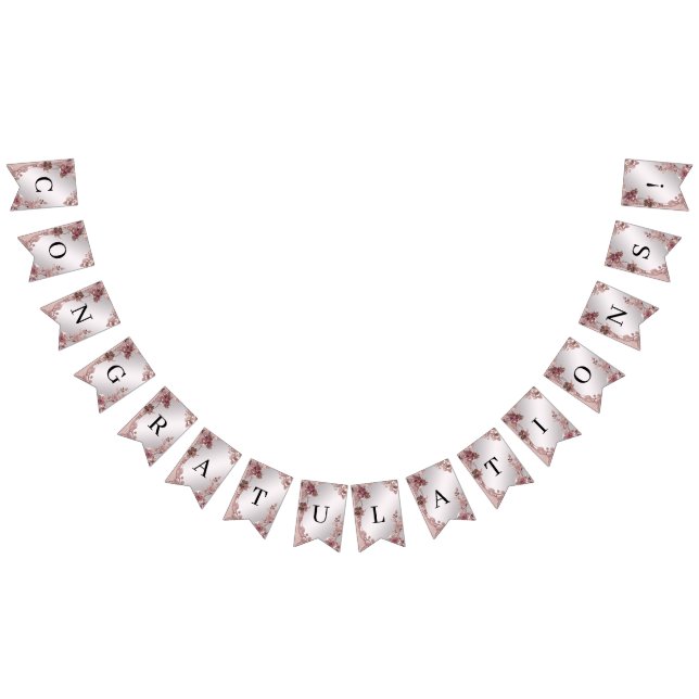 Bandeira Floral de Ornamentado Rosa (Todos)