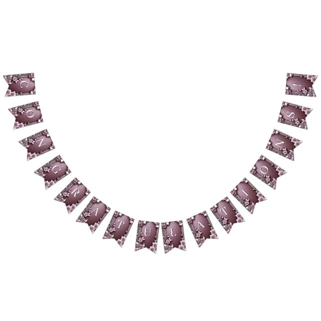 Bandeira Floral Rosa (Todos)