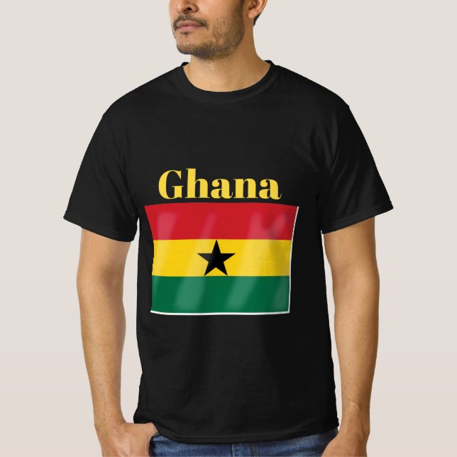 Bandeira Gana - T-Shirt (Frente)