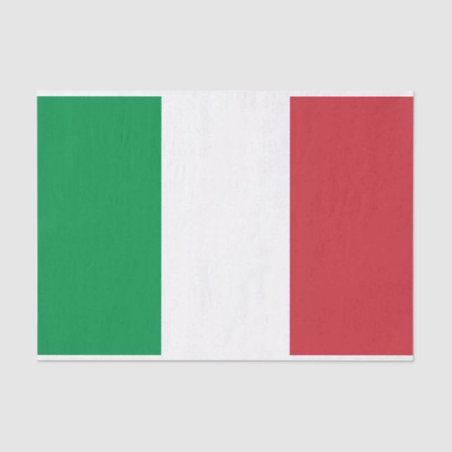 Bandeira italiana de papel de tecidos para revesti (Frente )