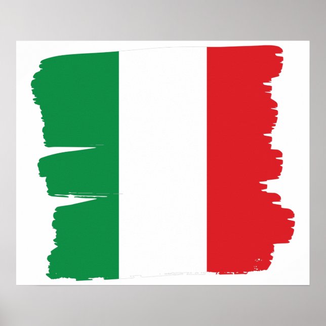 Bandeira italiana Poster (Frente)