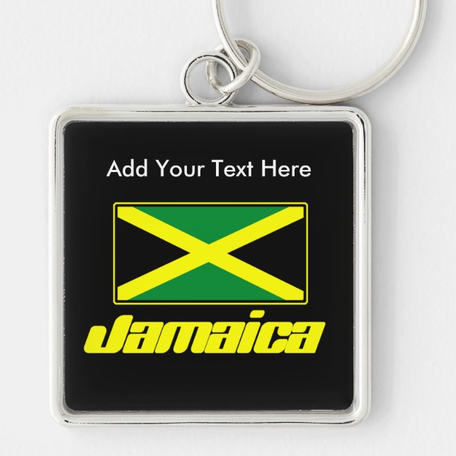 Bandeira jamaicana, Chaveiro de Deluxe Personaliza (Frente)