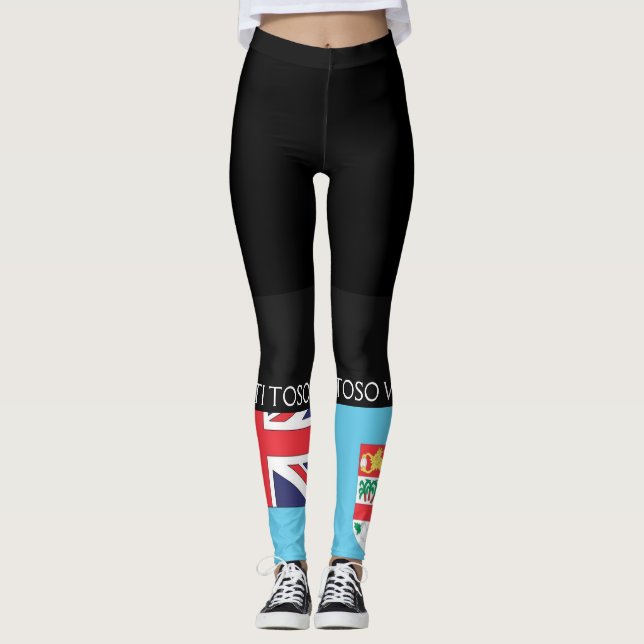 Bandeira Legging de Fiji (Frente)