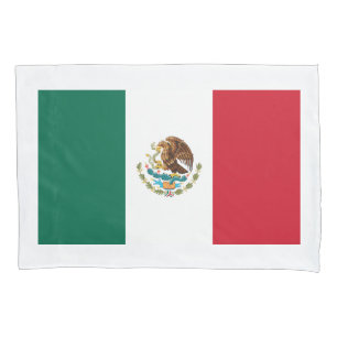 Bandeira mexicana da fronha de almofada feita sob