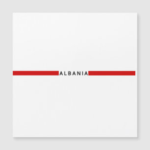 Bandeira minimalista albanesa