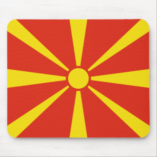 Bandeira Mousepad da Macedônia do Norte