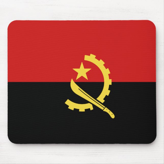 Bandeira Mousepad de Angola (Frente)