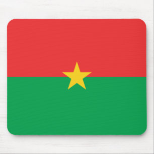 Bandeira Mousepad de Burkina Faso
