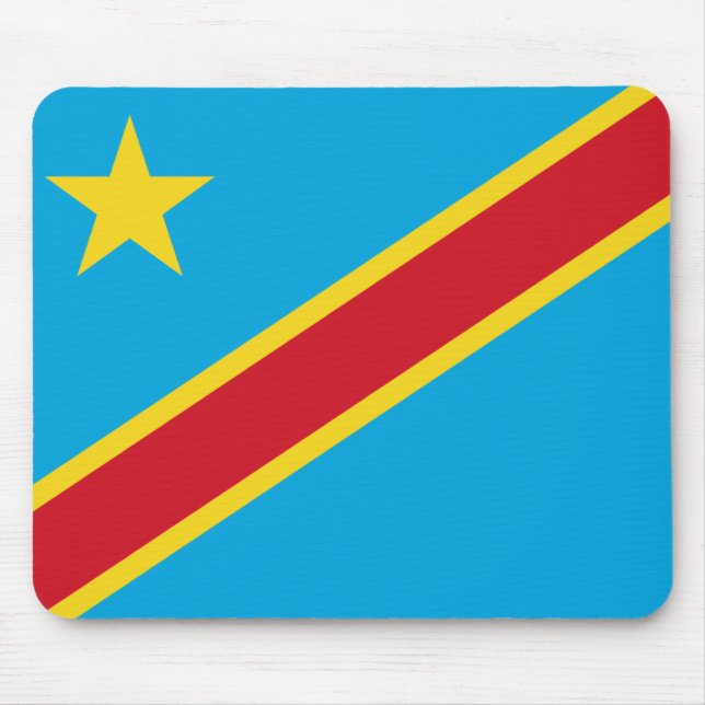 Bandeira Mousepad de Congo-Kinshasa (Frente)