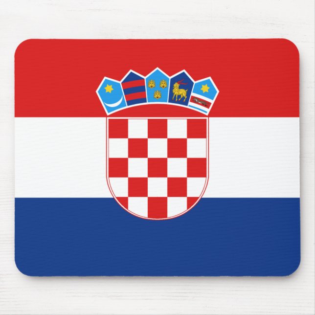 Bandeira Mousepad de Croatia (Frente)