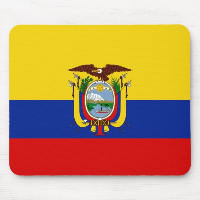 Bandeira Mousepad de Equador (Frente)