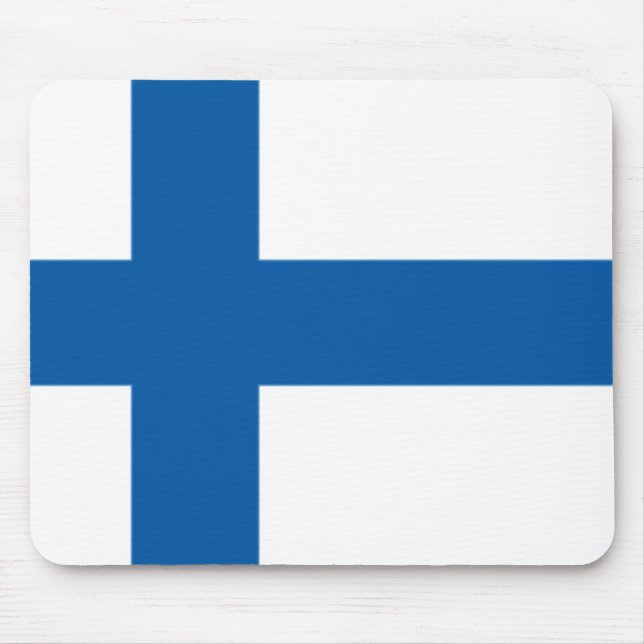 Bandeira Mousepad de Finlandia (Frente)