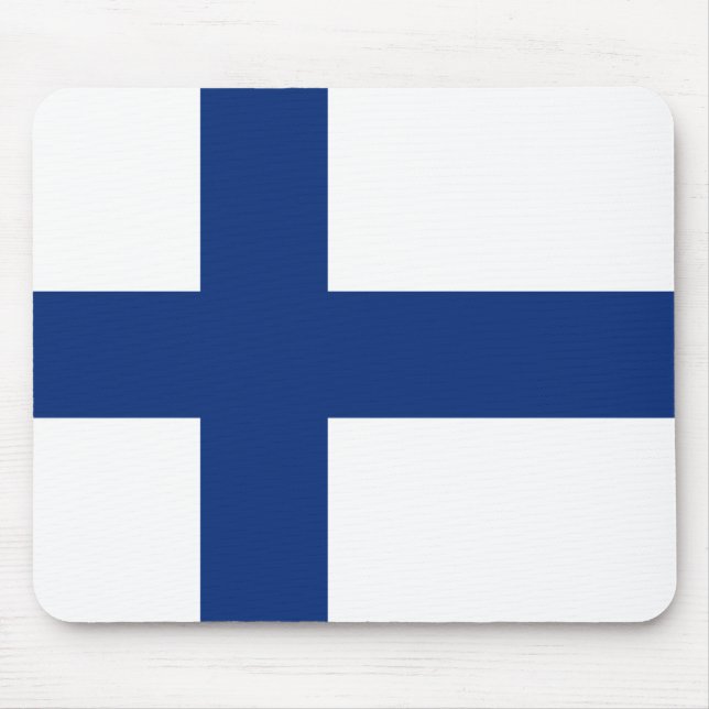 Bandeira Mousepad de Finlandia (Frente)