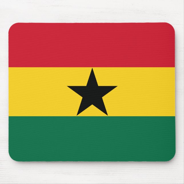 Bandeira Mousepad de Ghana (Frente)