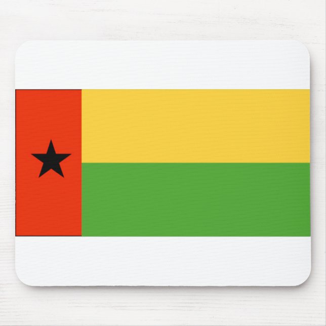 Bandeira Mousepad de Guiné-Bissau (Frente)