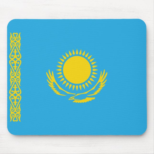 Bandeira Mousepad de Kazakhstan (Frente)
