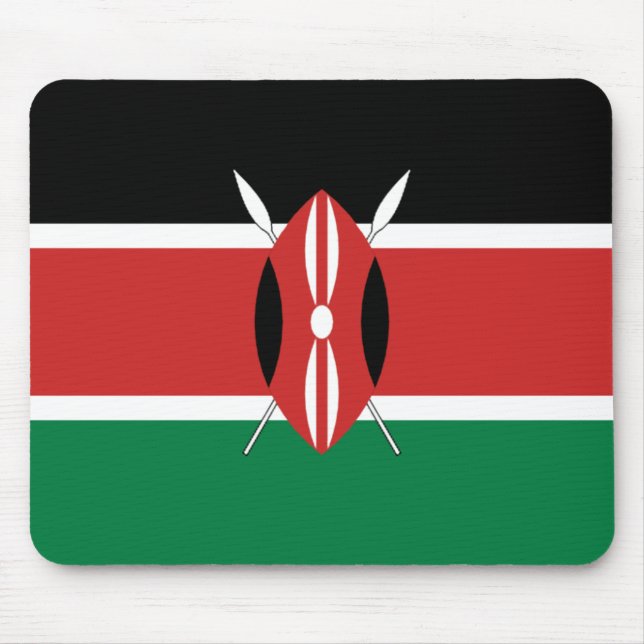 Bandeira Mousepad de Kenya (Frente)