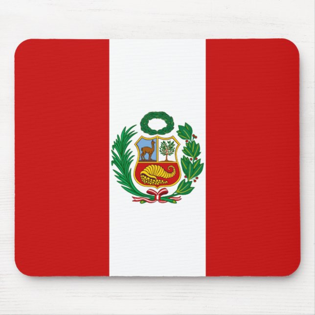 Bandeira Mousepad de Peru (Frente)