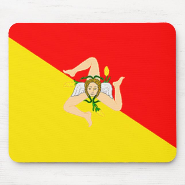 Bandeira Mousepad de Sicília (Frente)