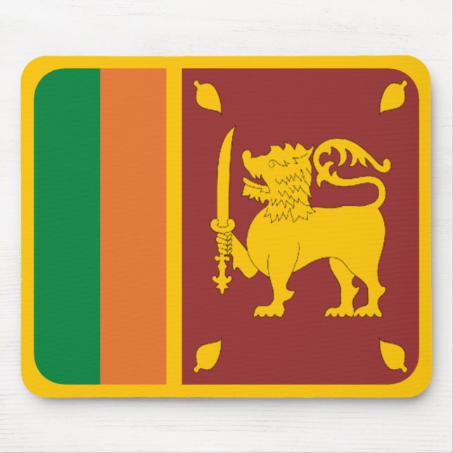 Bandeira Mousepad de Sri Lanka (Frente)
