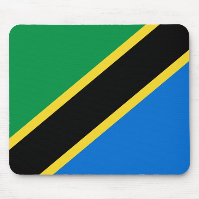 Bandeira Mousepad de Tanzânia (Frente)