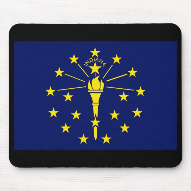 Bandeira Mousepad do estado de Indiana (Frente)