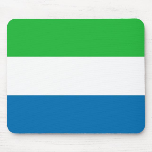 Bandeira Mousepad do Sierra Leone (Frente)