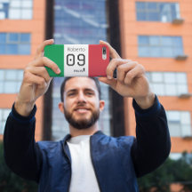 Bandeira Nacional Personalizada da Itália Cores do