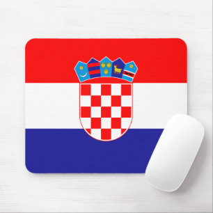 Bandeira Oficial da Croácia   Emblem Mouse Pad 