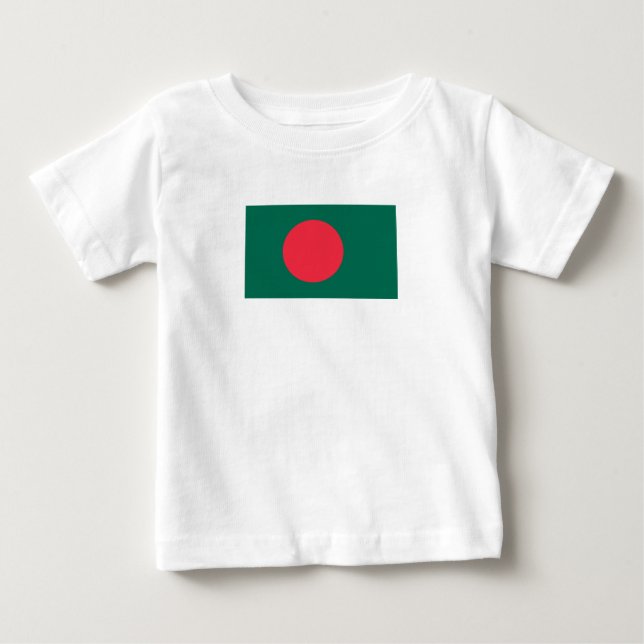 Bandeira Patriótica Bangladesh Baby T-Shirt (Frente)