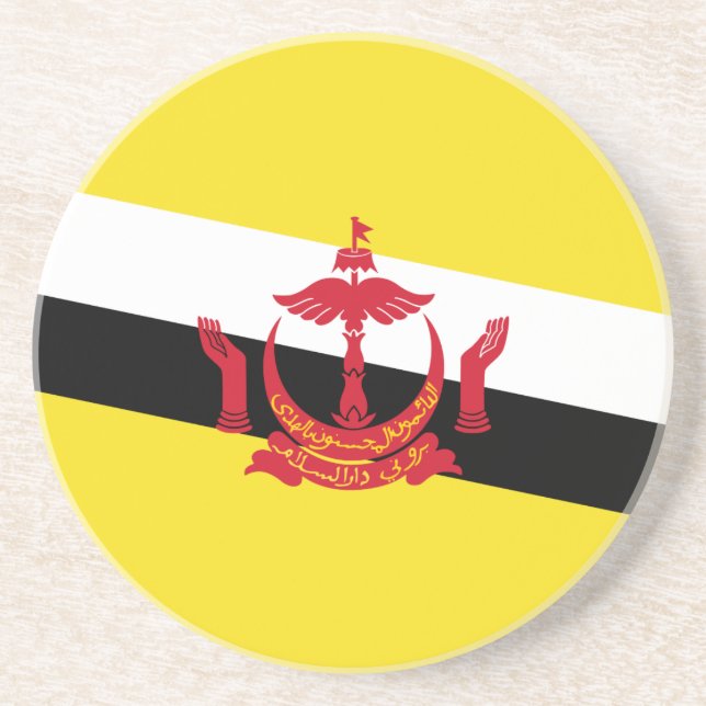 Bandeira Patriótica do Brunei Porta-copos (Frente)