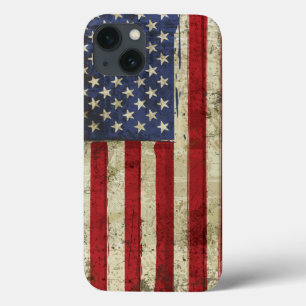 Bandeira patriótica do Grunge de América