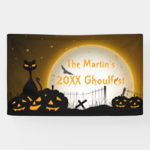 Bandeira Personalizada do Festa do Halloween - Pum