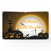 Bandeira Personalizada do Festa do Halloween - Pum