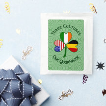 Bandeira Personalizada Trevo Americano Irlandês Be