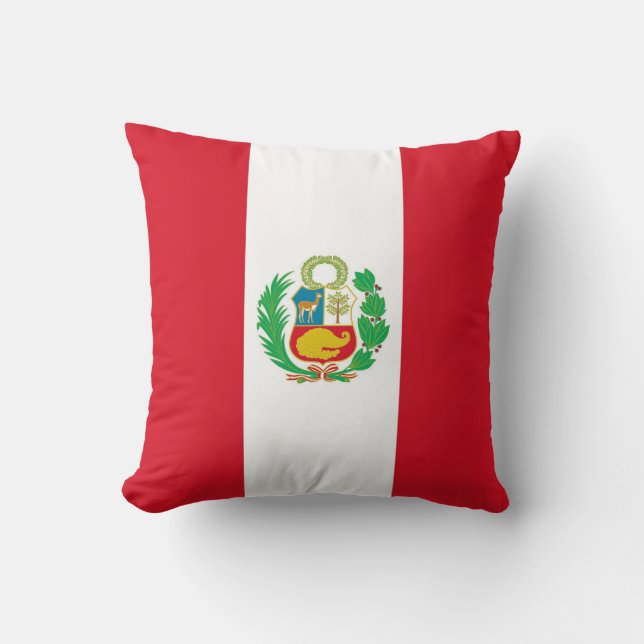 Bandeira Peruana na Almofada MoJo Americana (Frente)