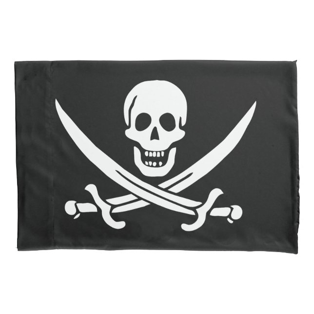 Bandeira Pirata Caveira Espadas Cruzadas (Frente)