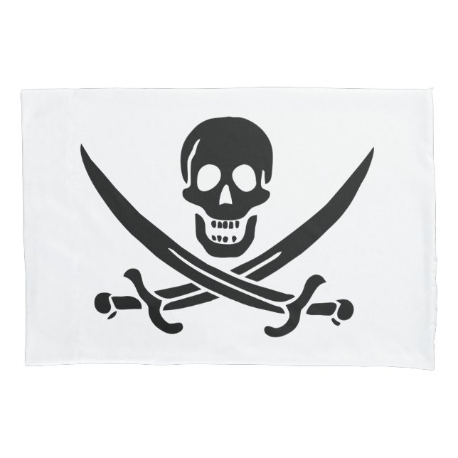 Bandeira Pirata Caveira Espadas Cruzadas (Frente)