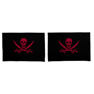 Bandeira pirata da Caveira Vermelha e Espadas de C