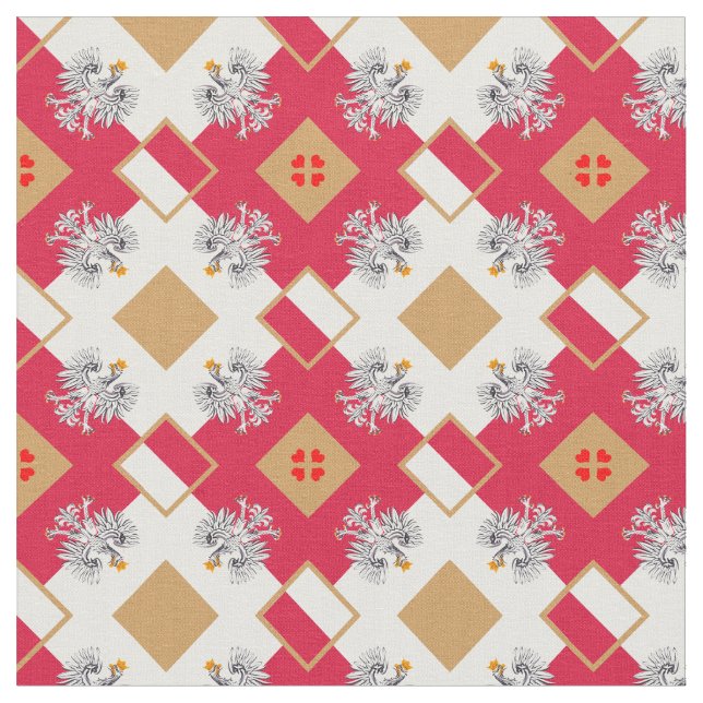 Bandeira polonesa e Polônia Águia, moda do Tecido  (Detalhe)