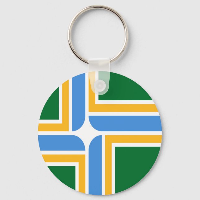 Bandeira Portland (Oregon) Chaveiro (Frente)