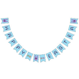 Bandeira quadrada da estamenha do felz pascoa do