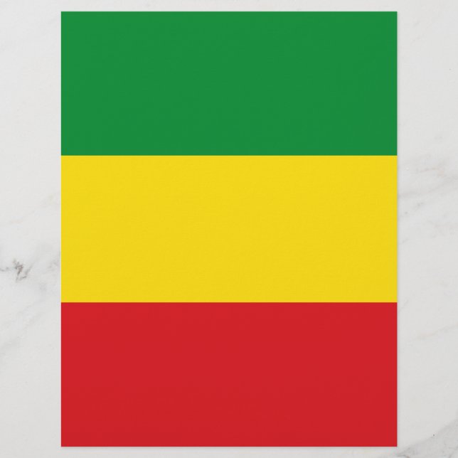 Bandeira Rastafarian Rasta Etiópia (Frente)