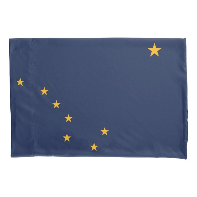 Bandeira Solteiro Patriótica do Alasca, EUA (Frente)