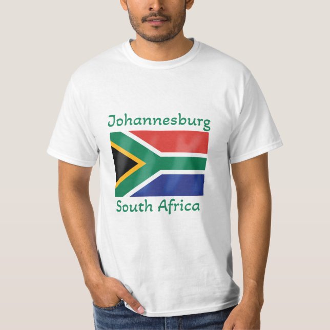 Bandeira T-Shirt da África do Sul de Joanesburgo (Frente)