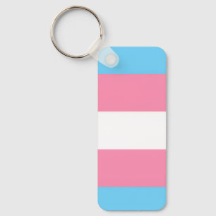 bandeira trans em pingente de chaveiro