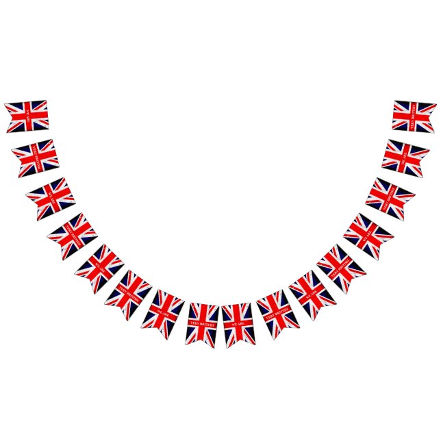 BANDEIRA UNION JACK - estilo grunge 1 + Texto (Todos)