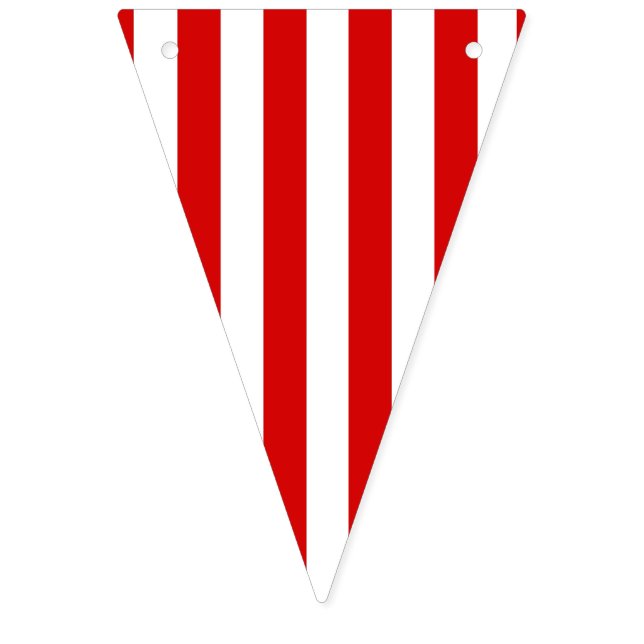 Bandeira vermelha e branca do partido da listra (Primeira Bandeira)