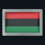 Bandeira vermelha, preta e verde<br><div class="desc">As 3 cores pan-Africanos na bandeira representam: VERMELHO: o sangue que une todas as pessoas da ascendência do africano negro, e vertente para a libertação; PRETO: pessoas negras cuja a existência como uma nação, embora não uma nação-estado, é afirmada pela existência da bandeira; e VERDE: a riqueza natural abundante de...</div>